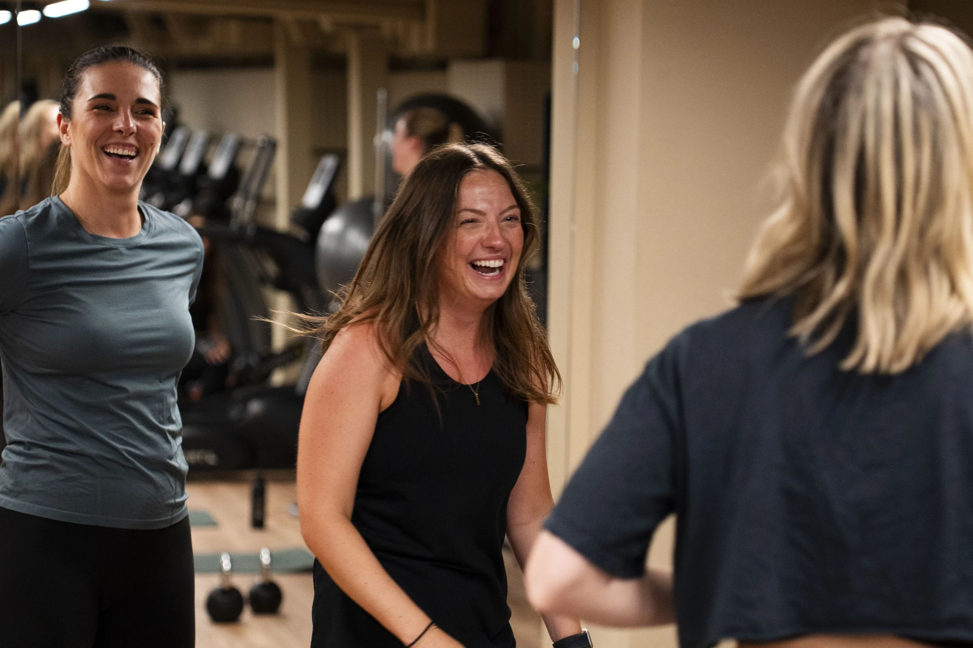 A Mansell group fitness class in session at Elementa Workspace, part of a managed wellbeing programme